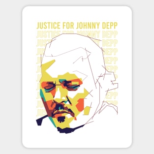 justice for johnny depp on wpap style 1 Sticker